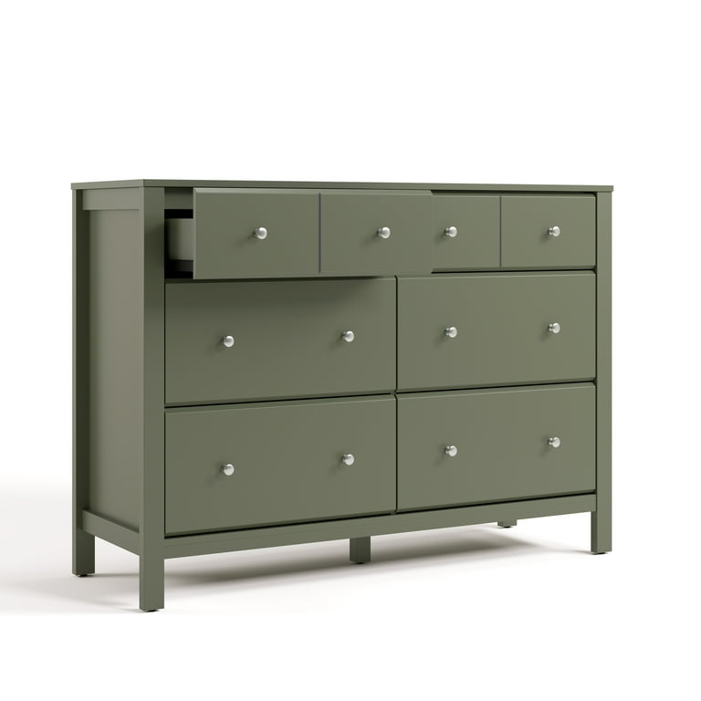 Storkcraft Horizon 6 Drawer Nursery Double Dresser, Olive - Walmart.com