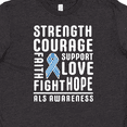 thumbnail image 4 of Inktastic ALS Awareness Strength Courage Support Youth T-Shirt, 4 of 5