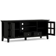 thumbnail image 5 of Acadian 60 inch Wide Solid Wood Transitional TV Stand in Black For TVs up to 65 inches, 5 of 14
