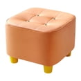 thumbnail image 4 of Reposapiés cuadrado para niños, asiento otomano antideslizante, muebles estables, taburete otomano para Naranja, 4 of 9