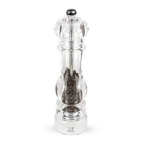 Peugeot Nancy Pepper Mill Acrylic, 9-Inch, Clear