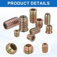 thumbnail image 4 of 28Pcs Threaded Inserts Nuts M8x30mm Hex Socket Drive Nut Inserts for Wood, 4 of 6