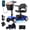 Blue, variant on Mosta Adult, Senior Mobility Scooter, 4-wheel Electric Rechargeable Travel Device with LED Headlight and Basket, Including Charger, Blue