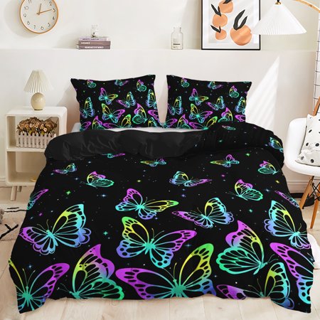 Hosima 3 Piece 3D Digital Printed Duvet Cover Full Size Bedroom Decorative Bedding Set,DEL26-Full