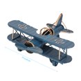 thumbnail image 4 of YSTINNG Vintage Airplane Model Wrought Iron Aircraft Biplane for Desktop Decor Photo Props B311-3290, 4 of 5