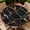 Black Gold Marble, variant on ARTSLION Round Outdoor Tablecloth For Up To 52in With Umbrella Hole & Zipper Waterproof Elastic Edge Fitted Table Cover Big Sunflower For Patio Picnic Party, Blue Gold Marble