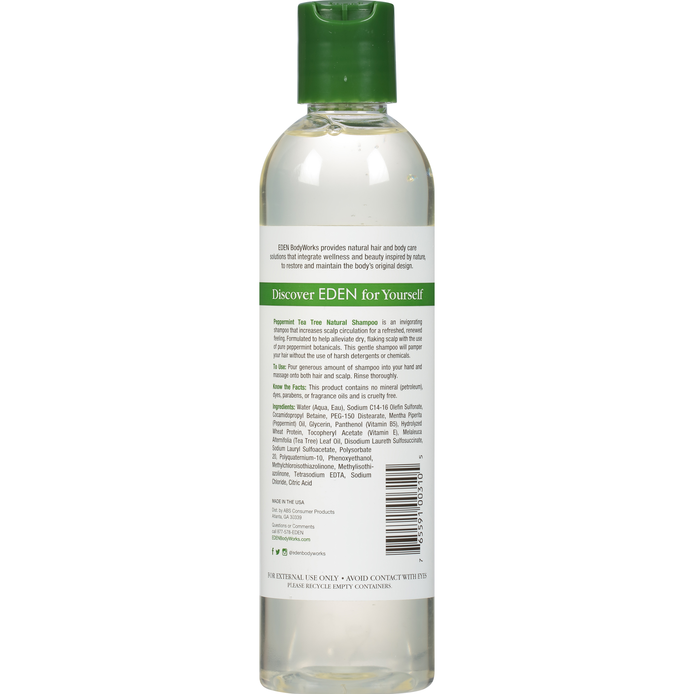 Eden BodyWorks Natural Clarifying Daily Shampoo with Peppermint & Tea Tree, 8 fl oz - image 3 of 7