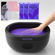 WAXKISS Paraffin Wax Machine for Hands and Feet, 3000ml Touchscreen Wax Warmer with Moisturizing Paraffin Spa Kit, Home Spa Treatment for Smooth and Soft Skin
