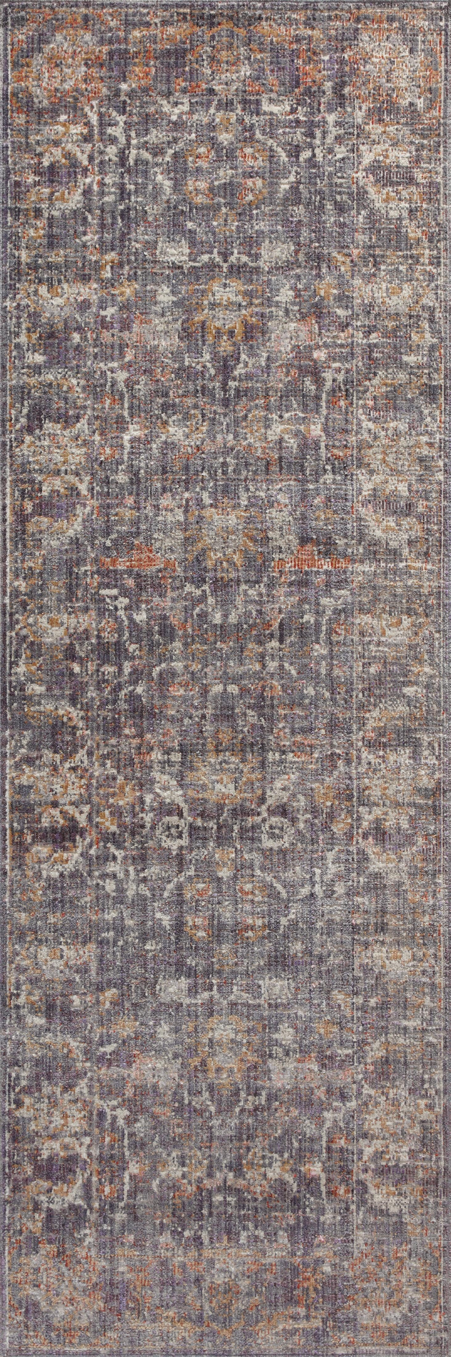 Chris Loves Julia x Loloi Rosemarie Graphite/Multi 3'-7" x 5'-7" Area Rug