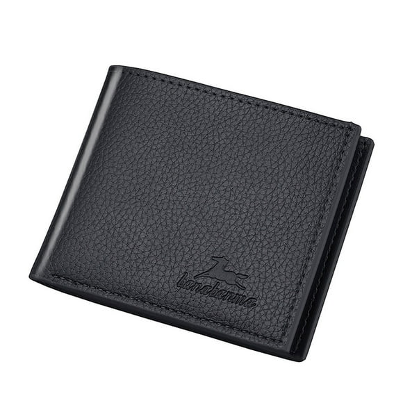 Mens Wallet Short Vertical Ultra-Thin Wallet Bank Card Card Package Small Purse