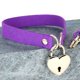 thumbnail image 1 of Simple estilo punk terciopelo sexy diversión bondage melocotón corazón amor bloqueo collar cuello cadena clavícula collar púrpura（4 piezas） ZefeiWu 9024715036216, 1 of 1