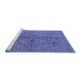 thumbnail image 2 of Ahgly Company Machine Washable Indoor Rectangle Oriental Blue Industrial Area Rugs, 5' x 7', 2 of 4