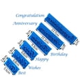 thumbnail image 4 of Personalize Your Cake with Words 6Pcs Set Letter Words Cookie Press Stamp, 4 of 12