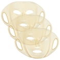thumbnail image 1 of Masque Facial en Silicone Réutilisable Doré pour Soins de la Peau Accessoires de Beauté Design Pliable 3 Pcs, 1 of 8