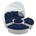 thumbnail image 3 of Modway Scottsdale Canopy Sunbrella® Outdoor Patio Daybed in Light Gray Navy, 3 of 9