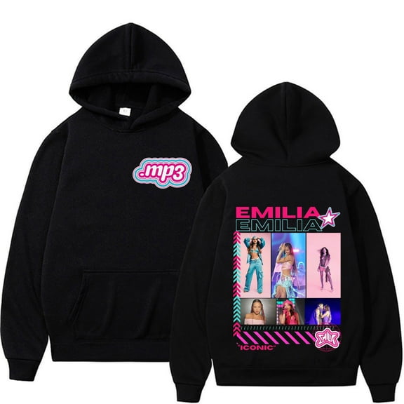 Emilia Mernes Inspired Tour Aesthetic Graphic Hoodie - Unisex Oversized Harajuku Long Sleeve Fall/Winter