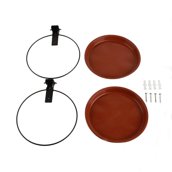 YOPTOP Bird Trays Tree Mounted for Bird Feeder Bird Bath Bowl Installed on Wooden Fences  Trees  Deck Indoor and Outdoor Walls,brown