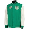 thumbnail image 2 of Youth Mitchell & Ness  Kelly Green Boston Celtics Full-Snap Varsity Jacket, 2 of 3