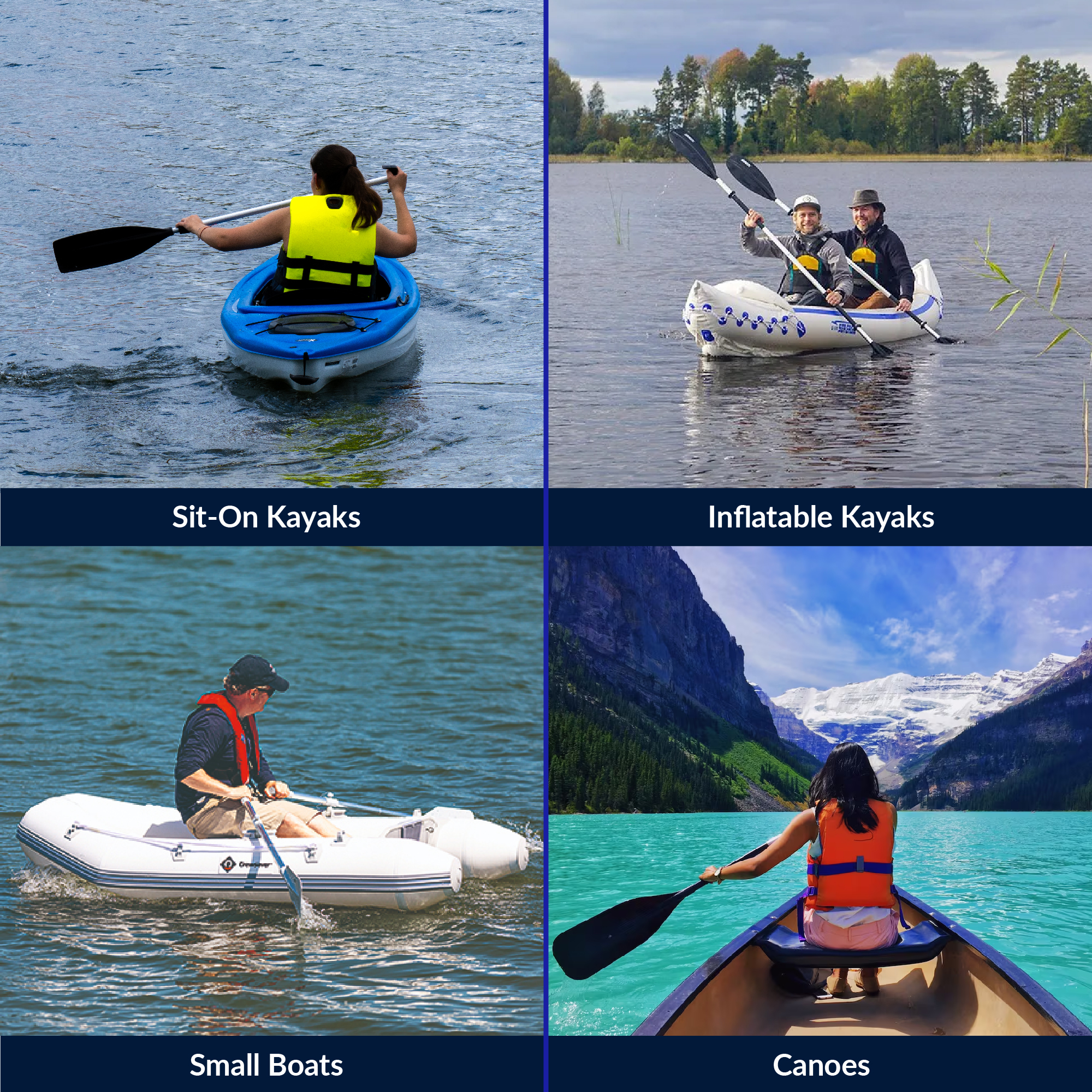 Five Oceans Canoe Paddle, 2-Pack Telescoping Canoe Paddles and Boat Hook, Black, Extend from 3.75 Ft. (45-inch) to 6 Ft.(72-inch), Aluminum Shaft, Reinforced Blade & Hook, Lightweight - FO1885-M2