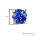 thumbnail image 6 of SHOP LC 925 Sterling Silver Blue Tanzanite Stud Earrings For Women Platinum Plated  Engagement Ct 1.1 Christmas Birthday Gifts for Women, 6 of 8