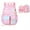Pink small size, variant on New 3-in-1 Schoolbag Cute Reduced Load Spine Protecting Schoolbag Lunch Bag Insulated Schoolbag Teenagers Schoolbag Travel Hiking Picnic Bag