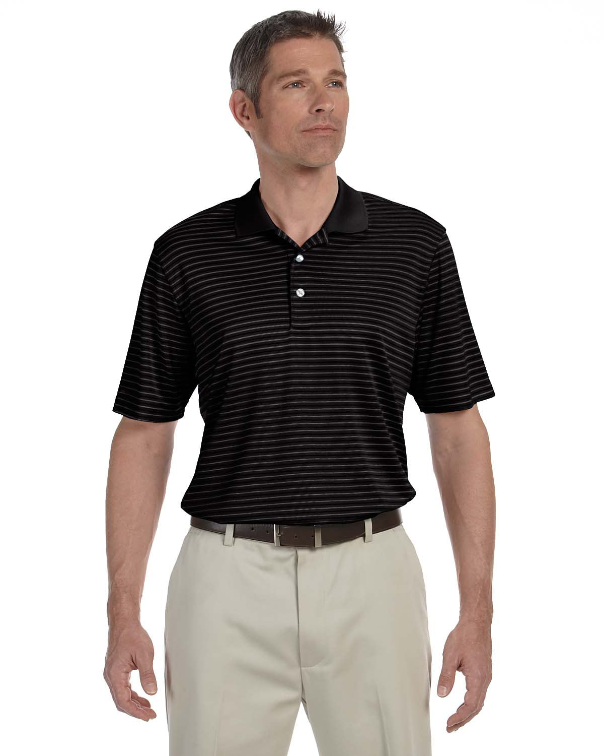 Ashworth Performance Interlock Stripe Polo Shirt Men's 3046 - Walmart.com