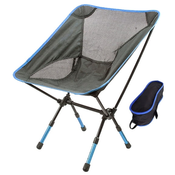 Lightweight Moon Camp Chair Outdoor Indoor Indian Portable Heavy Duty Picnic Beach Travel Fishing Folding Backpacking Stool,Durable 600D Oxford Cloth Sturdy Aluminum Alloy Frame,with Carry Bag