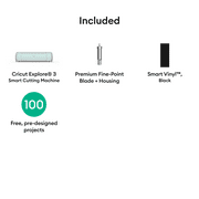 Cricut Explore 3 Smart Die-Cutting Machine, Mint with $50 Digital Content