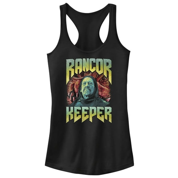 Junior's Star Wars: The Book of Boba Fett Rancor Keeper  Racerback Tank Top Black Small