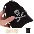 thumbnail image 4 of Miangastore Medieval Party Favors Bags Black Polyester Drawstring Halloween Style 8Pcs, 4 of 9