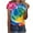 zi-Multicolor, variant on Hvyesh Tie Dye T Shirts for Women Teens Teen Girls Rainbow Tshirts Funny Short Sleeve Summer Tops Round Neck Tees