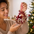 thumbnail image 7 of JHRGJIO Christmas Tree Hanging Ornaments, Xmas Holiday Decoration Accent, Festive Bauble Pendant Home Indoor Display Christmas Decorations Indoor Outdoor Winter Decor, 7 of 7