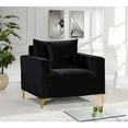 thumbnail image 7 of Meridian Furniture Naomi Velvet Accent Chair in Black, 7 of 7