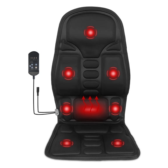 RLXPROO Back Massager with Heat, Vibration Massage Pad for Car or Home, Full Body Electric Car Massager Seat Cushion Massager Chair Pad, Gifts