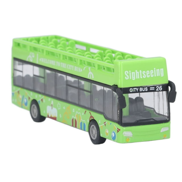 Autobús de tracción trasera, autobús convertible de aleación para niños, modelo de autobús, autobús convertible, juguete de alto rendimiento