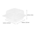 thumbnail image 2 of Boxes Box Cupcake Containers Clear Container Cake Clamshell Dessert Bakery Holder Dome Sandwich Food Slice Mini Gift, 2 of 6