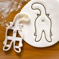 thumbnail image 3 of Cutters à Biscuits, 3D Chat Emporte-Pièces pour Enfants, Chat en Forme de Cul de Chat Moule à Biscuits pour Bricolage Cuisson, Embossage de Biscuits, 3 of 6