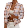 thumbnail image 1 of Gibobby Blazer mujer casual Blazer De Mujer Chaqueta De Traje De Manga Larga Chaqueta Bolero Traje Cárdigan De Gabardina(Amarillo,XG), 1 of 5