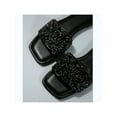 thumbnail image 3 of Breathable Rhinestone Sandals for Women, Square Toe Casual Summer, 3 of 6