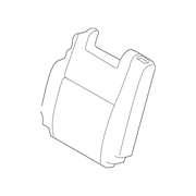 Genuine OE Mitsubishi Seat Back Cover - 6902D490XA