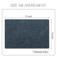 thumbnail image 4 of Romanstile Placemats Set of 4 Indoor Outdoor Place Mats Leather Wipeable Table Mats for Dining Kitchen,12*18in Navy Blue, 4 of 8