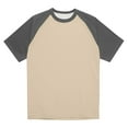 thumbnail image 6 of Godokuleh Men's Raglan Baseball T Shirts Cotton Crew Neck Short Sleeve T-Shirts Casual Soft Vintage Workout Athletic Tee Shirt Gray M, 6 of 6
