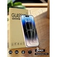 thumbnail image 6 of 3pcs Screen Protection Tempered Glass Film Compatible With Apple Phone 16 15 14 13 12 11 Pro Max 12mini 13min 6 6sp 7 8 Se2 X Xs Xr Xsmax, 6 of 10