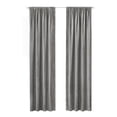 thumbnail image 7 of Woven Trends 2-Pack Pinch Pleated Curtains, Solid Farmhouse and Modern Rustic Curtains,  Box Pleated Edges for Living Room and Bedroom, Rod Pocket, 52" W x 63" L, Gray, 7 of 7