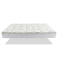thumbnail image 4 of Sleep Zone Bamboo Mattress Topper California King with Deep Pockets, Soft Breathable Mattress Pad, White, 4 of 14