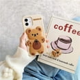 thumbnail image 5 of Phone Case for iPhone 15 Plus Case Cute iPhone Case with Keychain Funny iPhone 15 Plus Case Bear Khaki 3D iPhone Case Soft Silicone Shockproof Protective Case Cover for Women Girls, 5 of 13