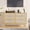 Natural Wood, variant on EastVita Wooden 6 Rattan Drawer Dresser with USB Ports and Outlets Chests of Drawers Storage for Bedroom Living Room Hallway Bedside Dining Room