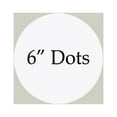 thumbnail image 3 of VWAQ Polka Dots Circles Pack of (12) Peel & Stick Decal Dots Colors Choice Kids (White), 3 of 3
