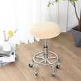 thumbnail image 2 of Round Bar Stool Cover Stretch Removable Elastic Chair Pad Protector for Home Office, 2 of 8