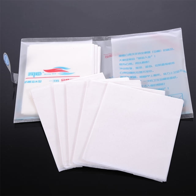 100 piezas de cojines higiénicos portátiles para inodoro, funda desechable para asiento de inodoro, tapete de papel